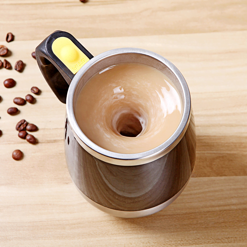 Taza mezcladora automática eléctrica de acero inoxidable recargables por USB churning